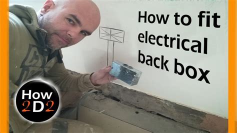 electrical back box installation|how to install a back box.